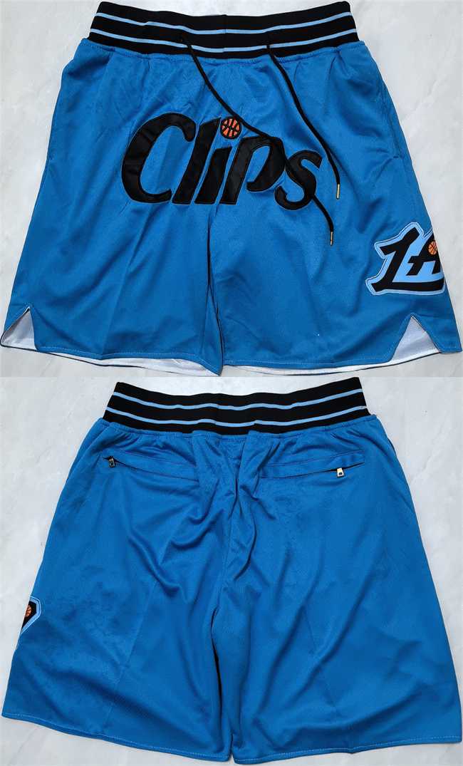 Men%27s Los Angeles Clippers Blue Shorts->nba shorts->NBA Jersey